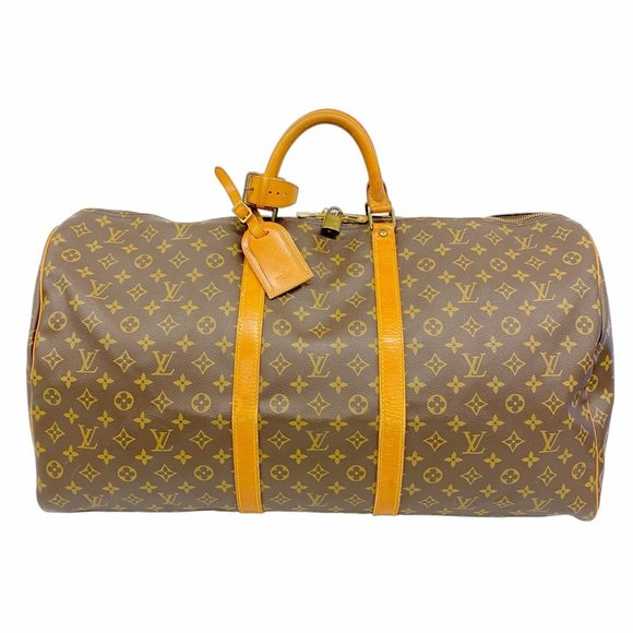 LOUIS VUITTON Brown Monogram Keepall 60 Boston Bag - Picture 1 of 12